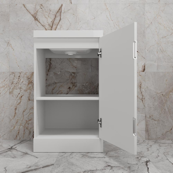 Тумба без раковины напольная "МОНО 50", белый софт, ЛС-00002450