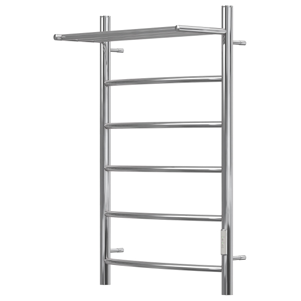 Полотенцесушитель электрический Point PN04858P П5 500x800 с полкой, диммер справа, хром