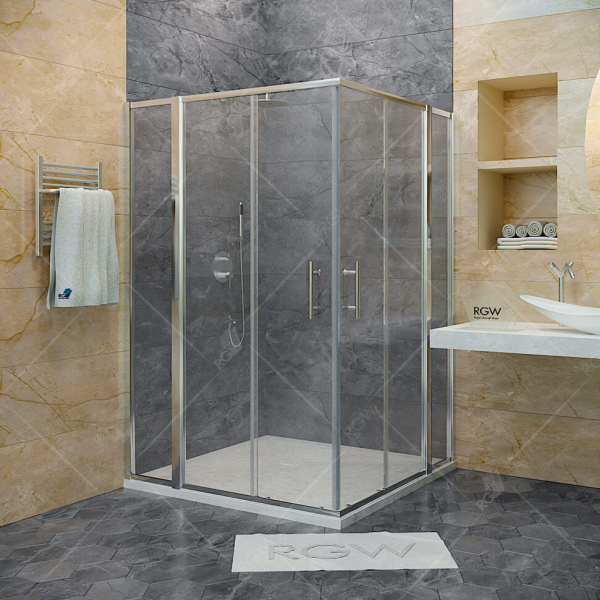Душевой уголок RGW HO-311 (HO-31 + Z-41), 030631122-11, Хром, 120*120*195