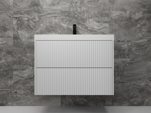 Тумба без раковины подвесная Style Line "Стокгольм 80", (2 ящ.) белый, PUSH, ЛС-00002315