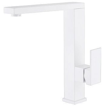 Смеситель ABBER Daheim AF8214W для кухни, белый матовый