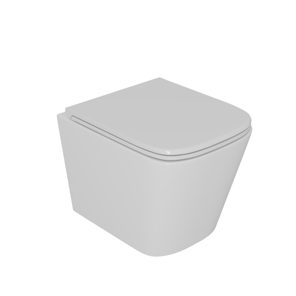 Унитаз D&K подвесной безободковый (торнадо), сиденье микролифт Berlin (DT1436516)