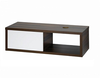 Тумба под раковину Dreja Storm 72608 правосторонняя белый/орех