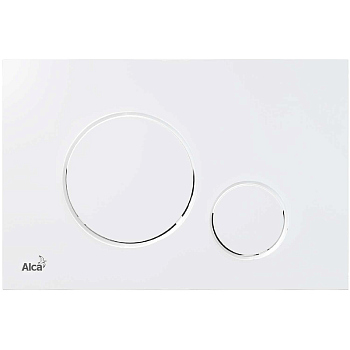 Кнопка смыва AlcaPlast THIN M670 белый