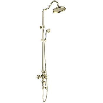Душевая система Aquatek Классик AQ2543PG с термостатом Полированное золото
