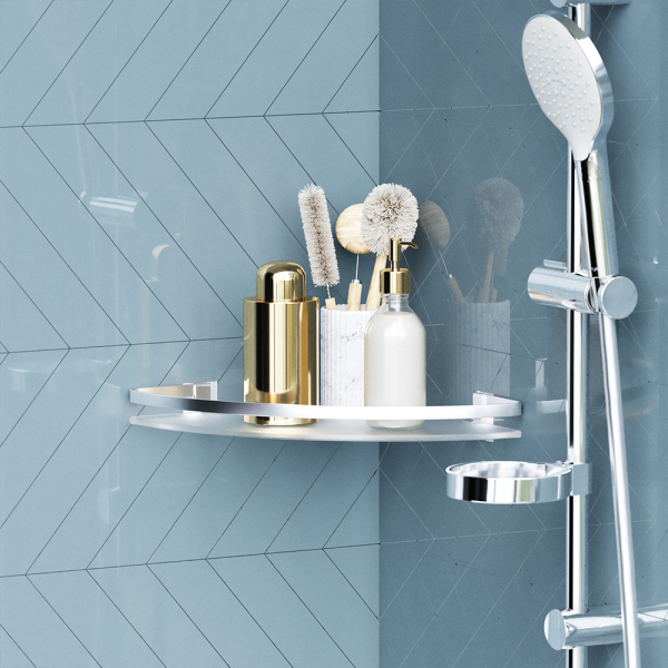 Стеклянная полка угловая AM.PM Sense L, A7456100