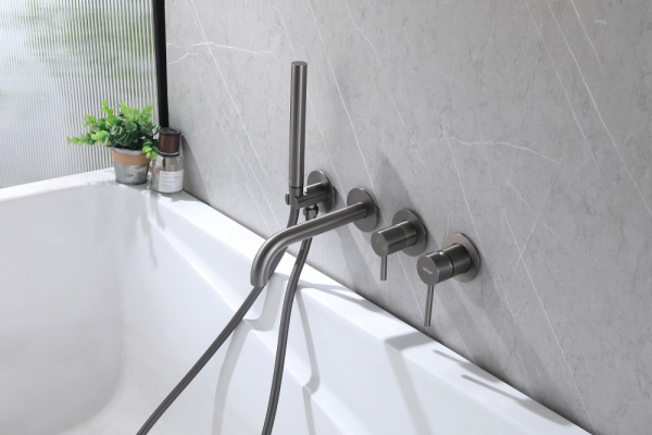 Смеситель ABBER Wasser Kreis AF8130NG для ванны скрытого монтажа, никель