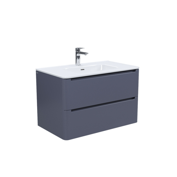 Тумба с раковиной, подвесная, 80 см, темно-серый, Edifice, IDDIS (EDI80D0i95K)