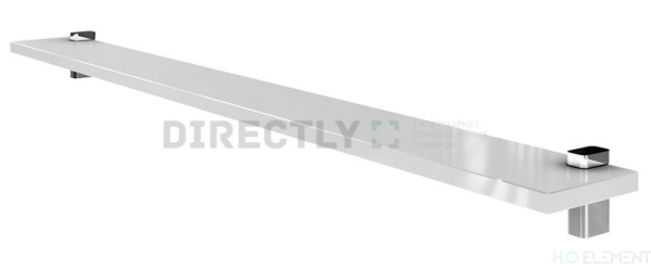 Полка стеклянная Акватон 1A121903TU780, цвет Серебро