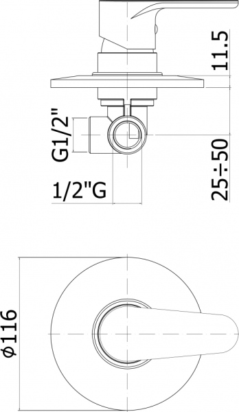 Смеситель Paffoni Green GR010CR для душа