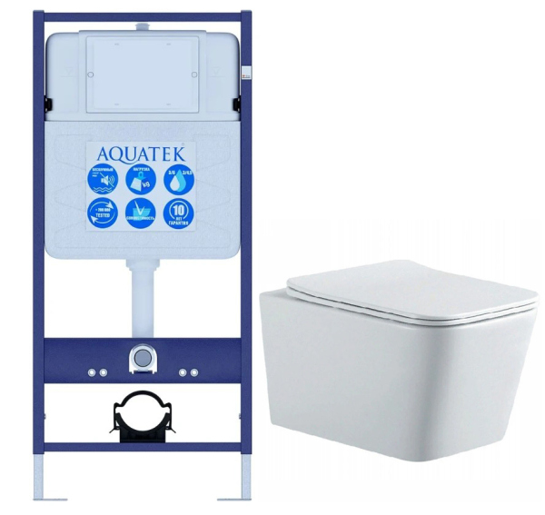 Комплект унитаза с инсталляцией Aquatek Set ЛИБРА N (рама INS-12+унитаз AQ0530N-00+сиденьем) Комплект унитаза с инсталляцией Aquatek Set ЛИБРА N (рама INS-12+унитаз AQ0530N-00+сиденьем)