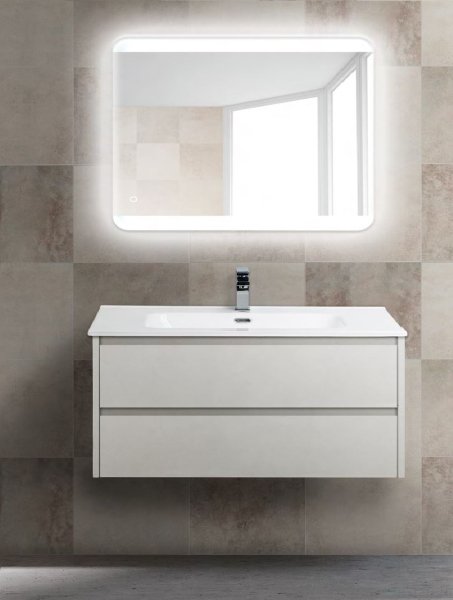 Тумба с раковиной Belbagno KRAFT, KRAFT-1000-2C-SO-BO+ BB1000ETL (готовый набор)