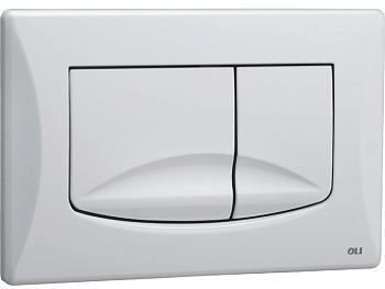Панель механическая двойная OLI River Dual, пластик белый