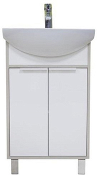 Тумба с раковиной Акватон Рико 50 1A2124K1RIB90 белый/ясень фабрик