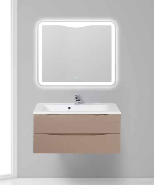 Тумба с раковиной Belbagno MARINO, MARINO-900-2C-SO-CL-P+ BB900/450-LV-MR-PR (готовый набор)