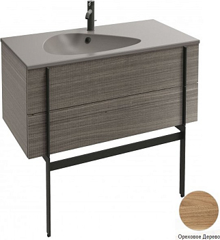 Тумба без раковины Jacob Delafon Nouvelle Vague 100 см EB3032-E16 ореховое дерево