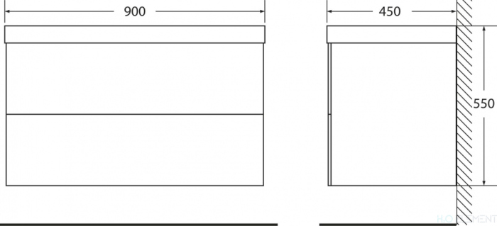 Тумба для комплекта BelBagno Regina 90 stucco veneziano