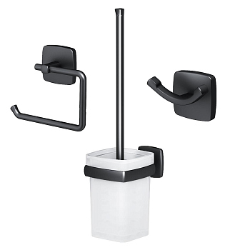 Набор аксессуаров для зоны туалета, черный AM.PM Gem, AK90T2003B