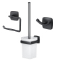 Набор аксессуаров для зоны туалета, черный AM.PM Gem, AK90T2003B