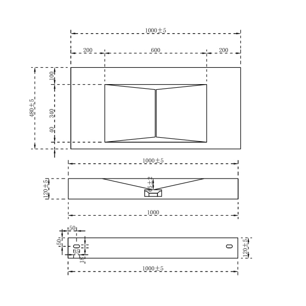 Раковина подвесная ABBER Stein AS2641 белая матовая