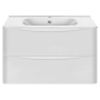 Тумба с раковиной Vincea Paola 800 подвесная, 2 выкатных ящика soft close, G.White, VMC-2P800GW+VCB-2VP800W