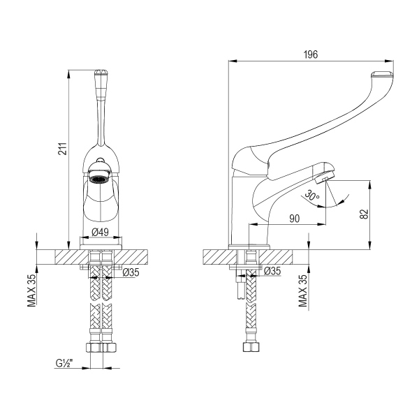 Смеситель Lemark Project LM4636C для раковины