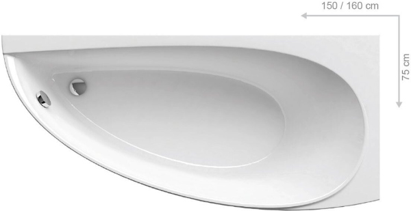 Акриловая ванна Ravak Avocado CS01000000 Акриловая ванна Ravak Avocado CS01000000