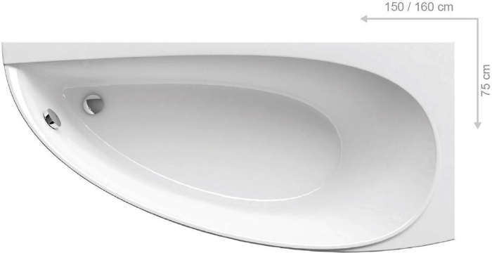Акриловая ванна Ravak Avocado CS01000000