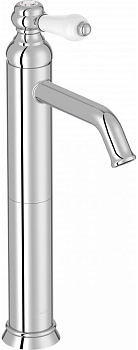 E24361-CP LOUISE смеситель для раковины высокий без донного клапана