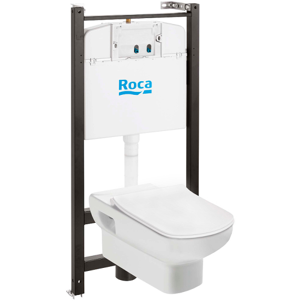 Комплект унитаза с инсталляцией Roca Dama Senso 893104680 с сиденьем Микролифт Комплект унитаза с инсталляцией Roca Dama Senso 893104680 с сиденьем Микролифт
