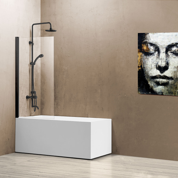 Душевая шторка на ванну Vincea VSB-11800CLB, 800*1400, черный, стекло прозрачное Душевая шторка на ванну Vincea VSB-11800CLB, 800*1400, черный, стекло прозрачное