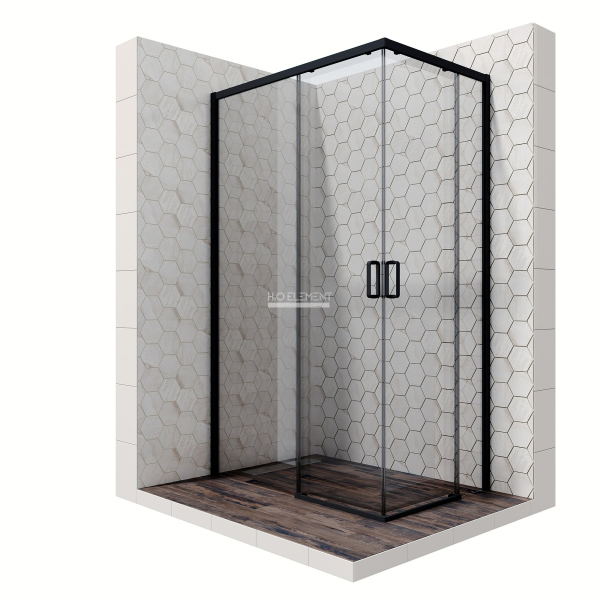 Душевое ограждение Ambassador Queen 11011205LBlack (1200x800x2000)