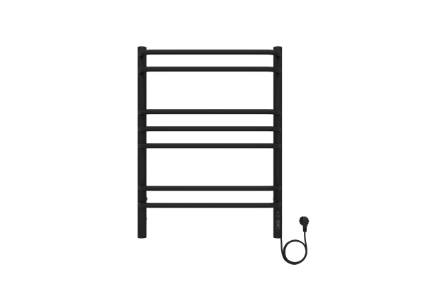 Полотенцесушитель электрический Aquatek Пандора П7 500х700 мм, черный, AQ EL RPC0770BL