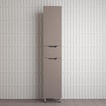 Пенал "Остин" 360 см напольный 1 ящик тауп темный эмаль PLUS, ЛС-00002414