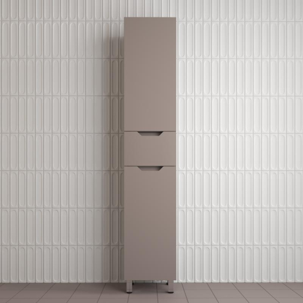 Пенал "Остин" 360 см напольный 1 ящик тауп темный эмаль PLUS, ЛС-00002414