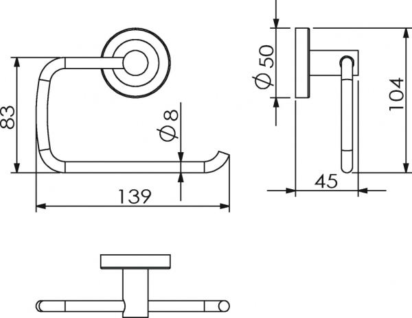 Держатель туалетной бумаги Langberger Burano 11043A