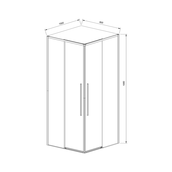 Душевой уголок Vincea Slim-N VSS-4SN8010CLB, 1000*800, черный, стекло прозрачное Душевой уголок Vincea Slim-N VSS-4SN8010CLB, 1000*800, черный, стекло прозрачное