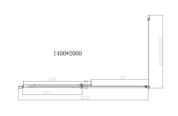 Душевой уголок Vincea Dice VSR-4D9014CL, 1400*900, хром, стекло прозрачное Душевой уголок Vincea Dice VSR-4D9014CL, 1400*900, хром, стекло прозрачное