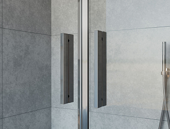 Душевой уголок Vincea Garda VSR-1G28018CH, 1800*800, хром, стекло шиншилла Душевой уголок Vincea Garda VSR-1G28018CH, 1800*800, хром, стекло шиншилла
