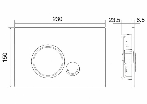 Кнопка смыва BelBagno SFERA, цвет-хром глянцевый, BB015-SR-CHROME