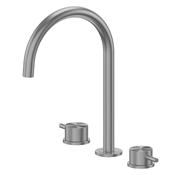 Смеситель ABBER Wasser Kreis 316 AF8108BGG-M для раковины, оружейная сталь брашированная