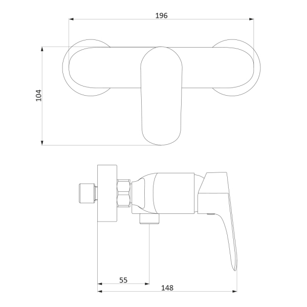 Смеситель для душа Damixa Palace Grand, 462000000 Смеситель для душа Damixa Palace Grand, 462000000