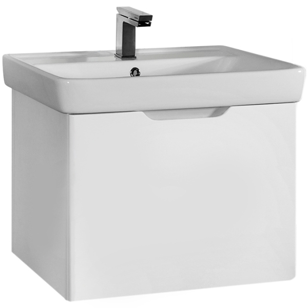 Тумба Dreja.eco Tiny 60, белый лак, 1 ящ, органайзер, 99.0902