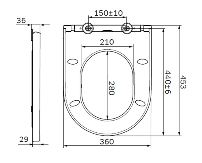 Крышка-сиденье AM.PM Spirit V2.0 C707858WH с микролифтом