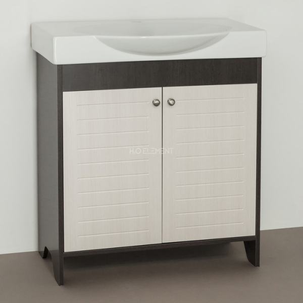 Тумба для комплекта Style Line Кантри 76 венге, лен белый