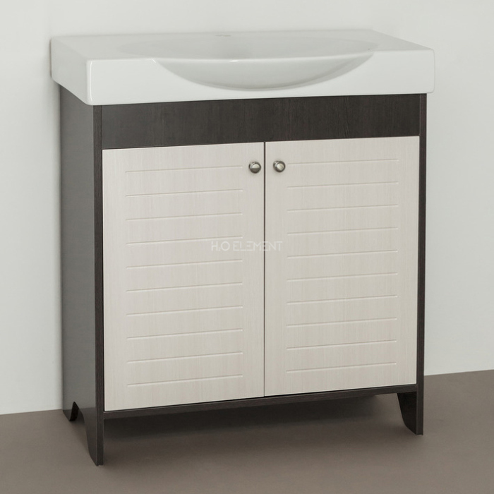 Тумба для комплекта Style Line Кантри 76 венге, лен белый