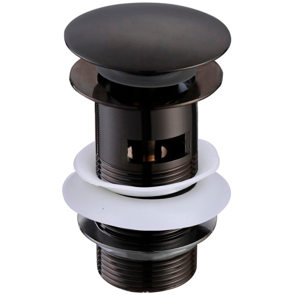 Донный клапан Aquatek AQ6001MB click-clack Черный матовый Донный клапан Aquatek AQ6001MB click-clack Черный матовый