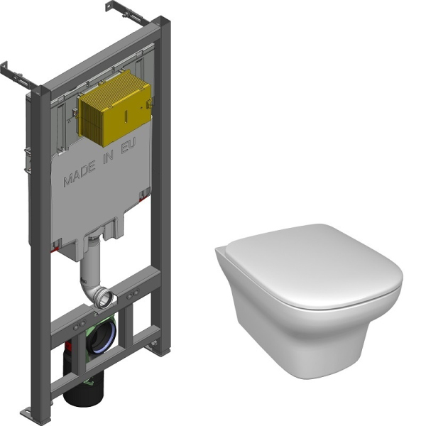 Комплект 3 в 1 Jacob Delafon Vox, инсталляция с унитазом и сиденьем, E21772RU-00