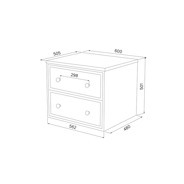 Тумба без раковины подвесная со столешницей МДФ, 60 см IDDIS Torr белый матовый (TOR60WVi95K)