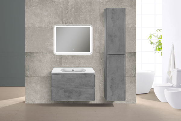 Тумба с раковиной Vincea Vico, VMC-2V800BT+ VCB-2VP800W